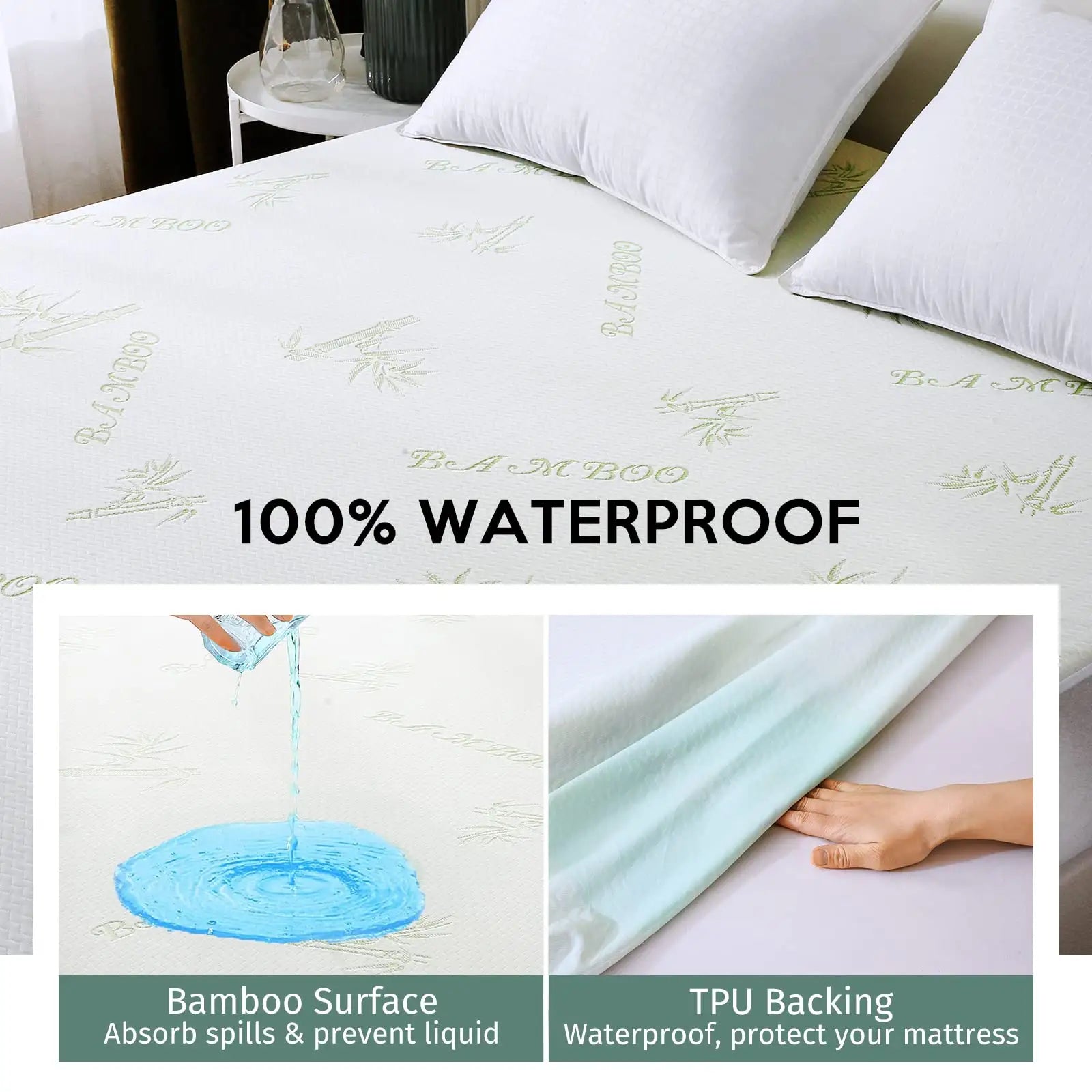 Ezlift LiquidProof Bamboo Mattress Protector