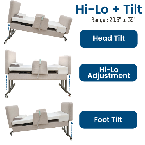 Elevra Deluxe Rotating Hi-Lo Lift Bed