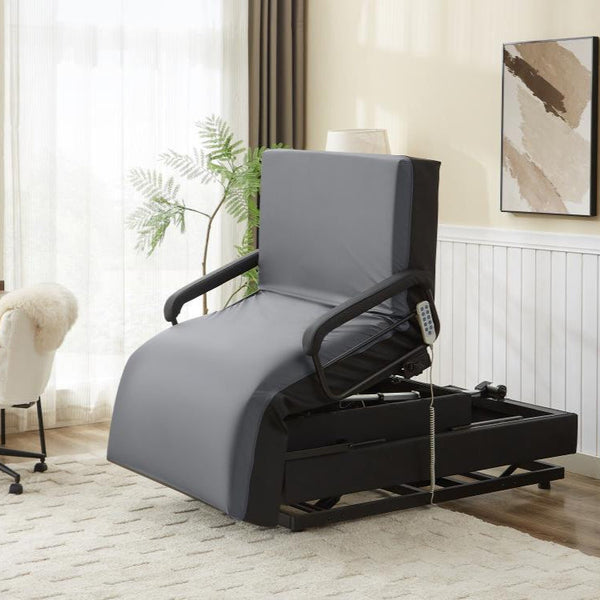 EZLift Bed Hi-Lo Pro — hospital-grade adjustable lift bed for seniors in home bedroom