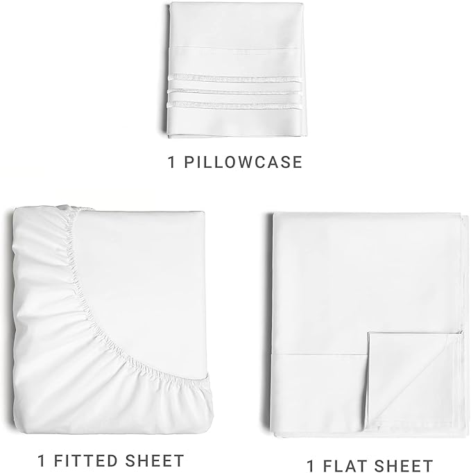 Ez Elite Comfort Twin / Twin XLSize Sheet Set - Hotel Luxury at Home - Soft, Cooling, and Easy Fit