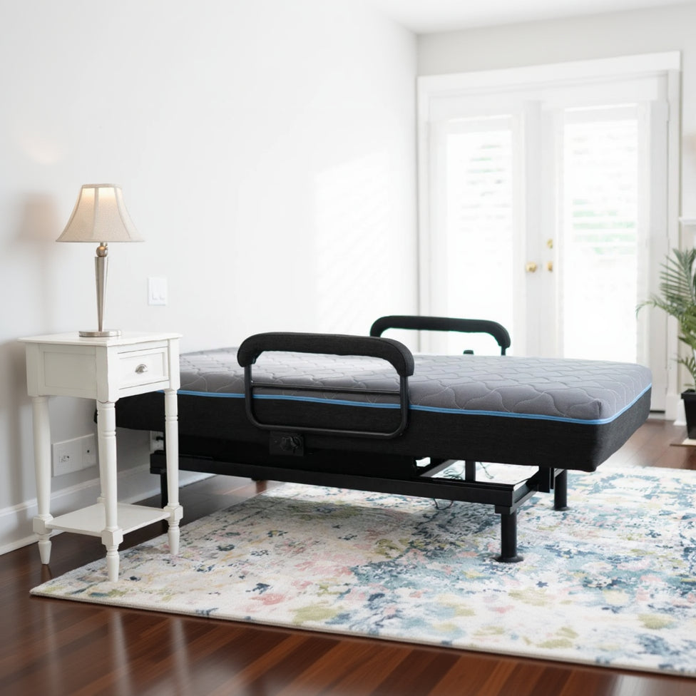 The EzLift Bed Sleep To Stand Adjustable Bed Laying Flat