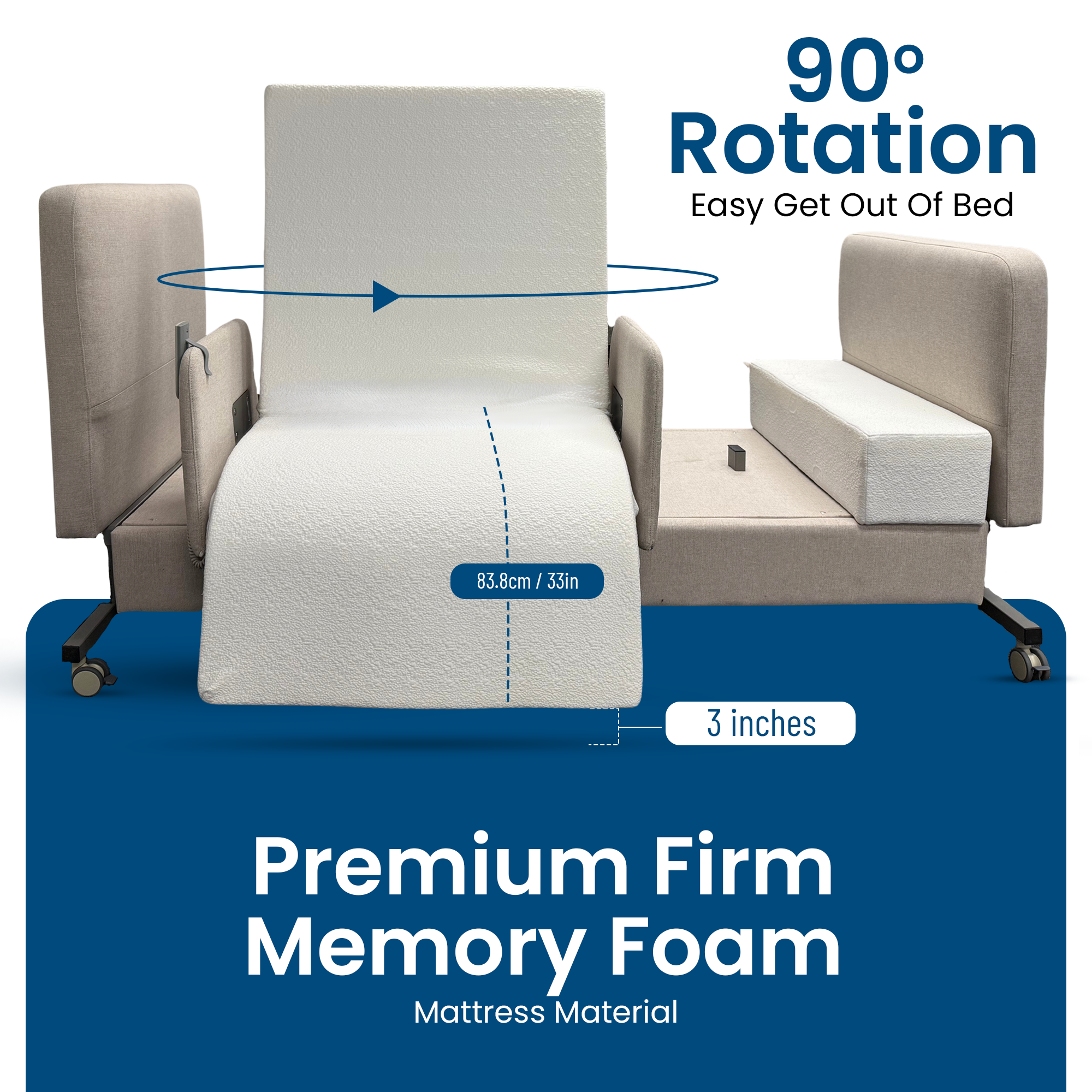 Elevra Deluxe Rotating Hi-Lo Lift Bed