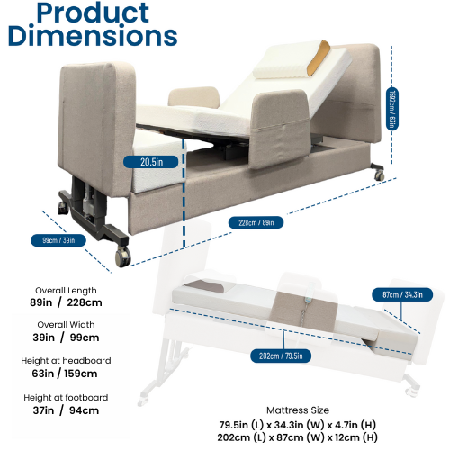 Elevra Deluxe Rotating Hi-Lo Lift Bed