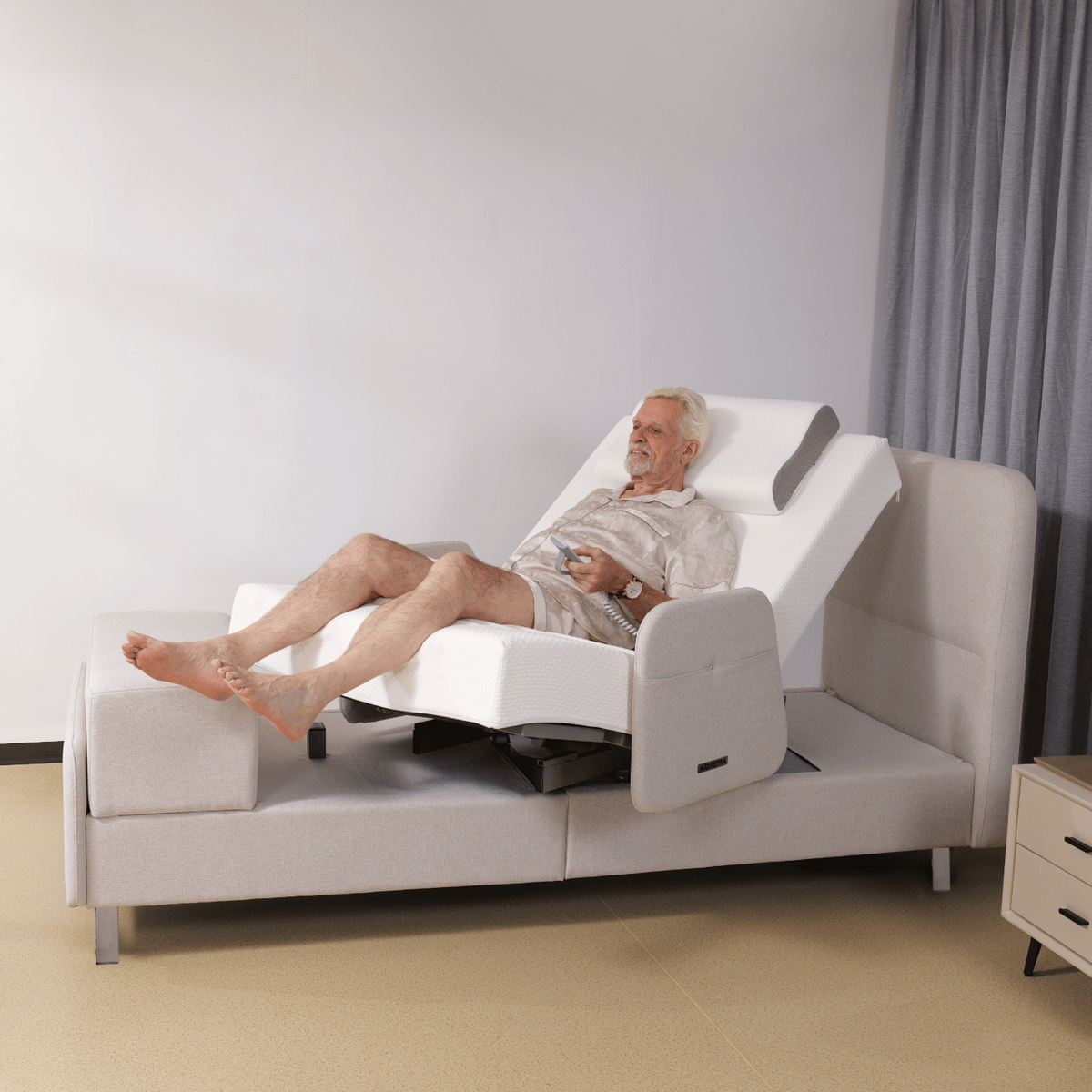 Elevra Rotating Adjustable Lift Bed | Sleep-to-Stand – EzLift Bed