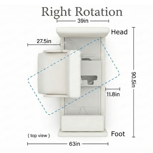 Elevra Deluxe Rotating Hi-Lo Lift Bed